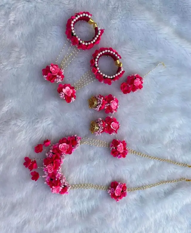 High quality satin Flower Jewellery