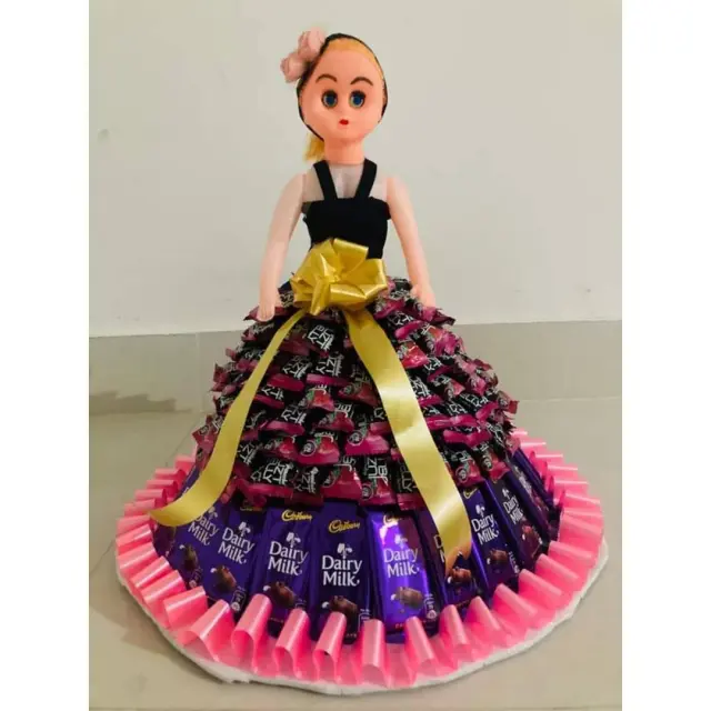 Beautiful Doll Wrapped With Chocolates
