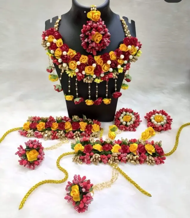 Haldi Flower Jewellery