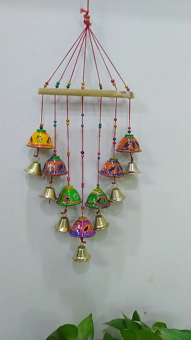 Swadeshi Rajasthani Handicraft Hanging Bell Design Decorative Wall And Door Hanging