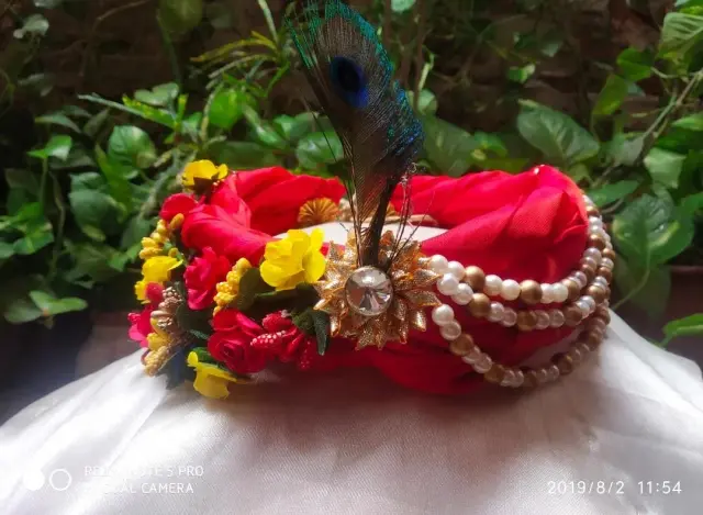 Lord Krishna Shobhana Turban Pagri Headwear Crown