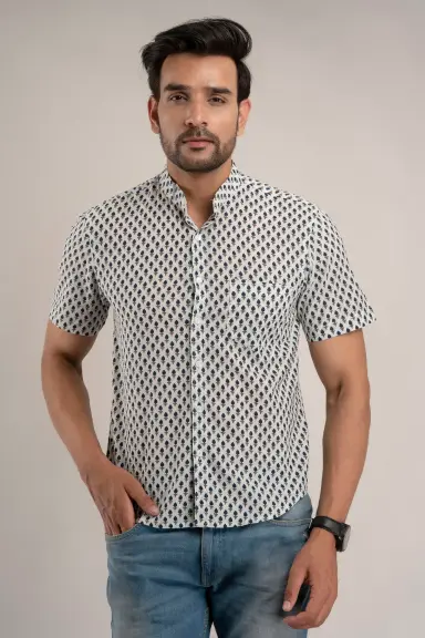 sanganeri print shirt