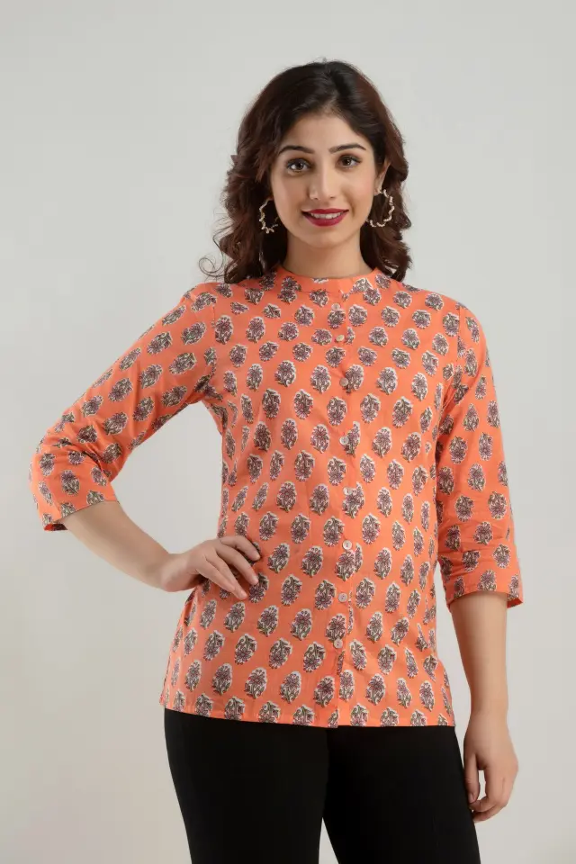 Sanganeri shirts for women Online