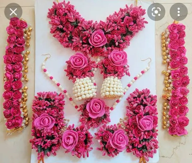 Buy Paper Flower Jewellery Set for Women