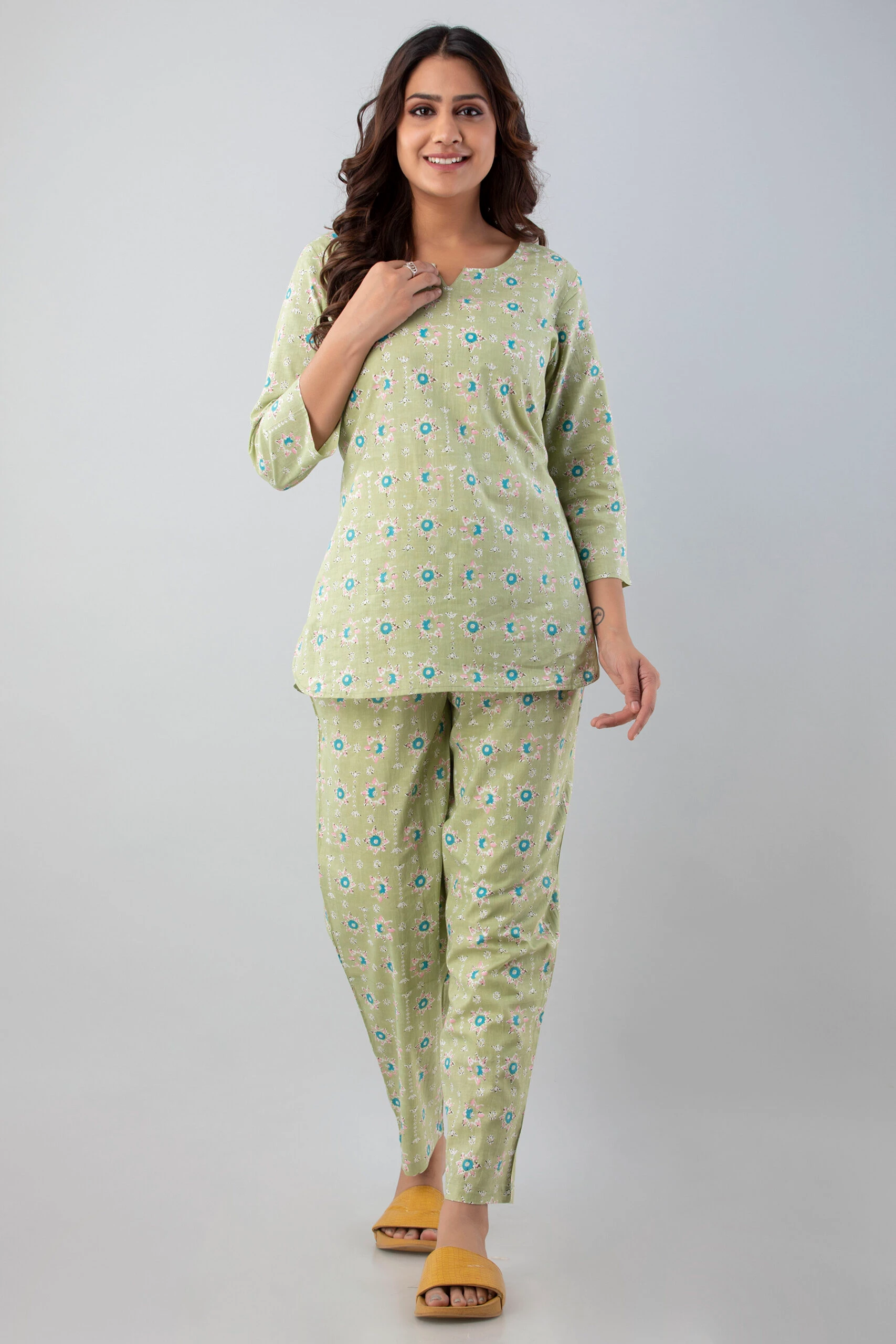 Summer Flower Cotton Pyjama Set For Women Long Pants And Short Shirt Big  Size Comfortable Pep Sleepwear For Ladies For Pregnant And Moms 210622 From  Lu006, $13.62 | DHgate.Com